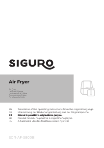 Návod Siguro AF-S800B Fritéza