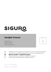 Manual Siguro UF-J640W Freezer