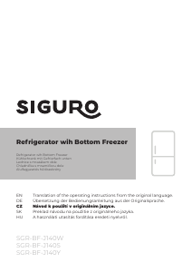 Manual Siguro BF-J140W Fridge-Freezer