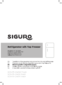 Manual Siguro TF-J140Y Fresh Fridge-Freezer