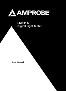 Manual Amprobe LM631A Light Meter