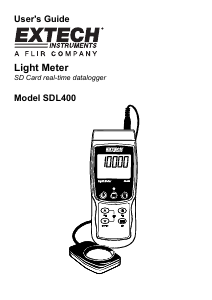 Handleiding Extech SDL400 Lichtmeter