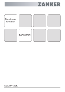 Bedienungsanleitung Zanker KBA14412SK Kühlschrank