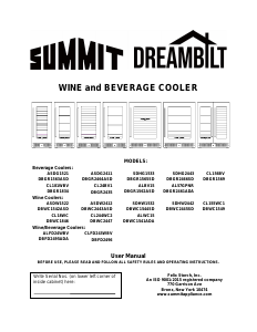 Manual Summit ASDG1521 Refrigerator