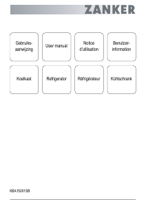 Bedienungsanleitung Zanker KBA15001SB Kühlschrank