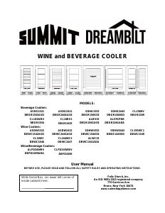 Manual Summit ASDG2411 Refrigerator
