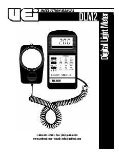 Handleiding UEi DLM2 Lichtmeter