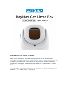 Handleiding Catlink BayMax Scooper SE Kattenbak