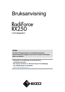 Bruksanvisning Eizo RadiForce RX250 LCD skärm