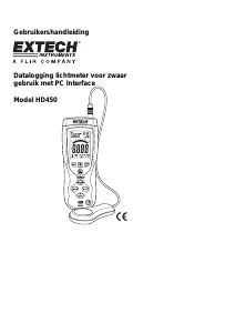 Handleiding Extech HD450 Lichtmeter