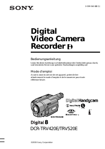 Mode d’emploi Sony DCR-TRV420E Caméscope