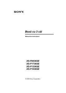 Manual Sony XS-F1036SE Difuzor auto