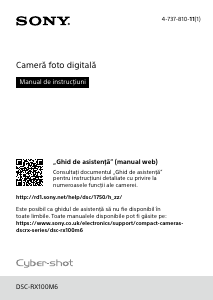 Manual Sony Cyber-shot DSC-RX100M6 Cameră digitală