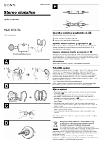Priručnik Sony MDR-EX81SL Slušalica