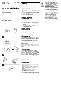 Priručnik Sony MDR-EX90LP Slušalica