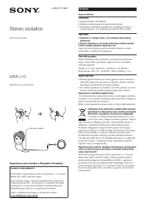 Priručnik Sony MDR-J10 Slušalica