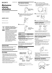 Priručnik Sony MDR-NC6 Slušalica