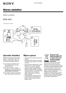 Priručnik Sony MDR-NE1 Slušalica