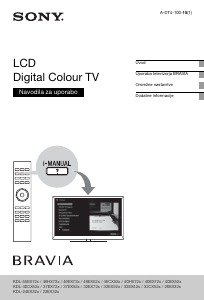 Priročnik Sony Bravia KDL-37EX524 LCD-televizor