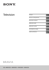 מדריך Sony Bravia KDL-48W605B טלוויזיית LCD