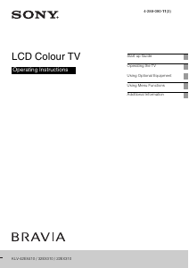 Handleiding Sony Bravia KLV-42EX410 LCD televisie
