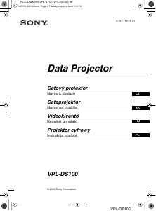 Návod Sony VPL-DS100 Projektor