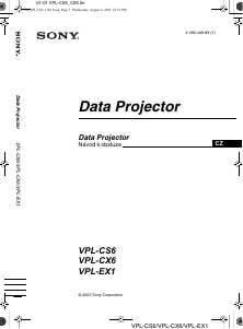 Manuál Sony VPL-EX1 Projektor