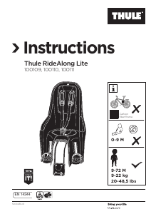 Priručnik Thule RideAlong Lite Dječje sjedalica za bicikl