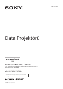 Kullanım kılavuzu Sony VPL-FHZ120L Projektör