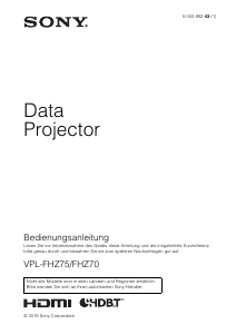 Bedienungsanleitung Sony VPL-FHZ75 Projektor