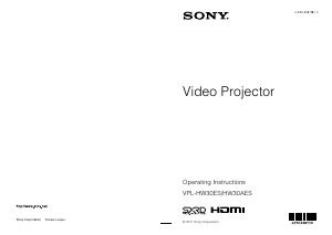 Handleiding Sony VPL-HW30AES Beamer