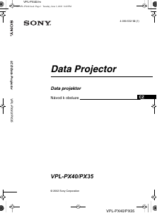 Manuál Sony VPL-PX35 Projektor