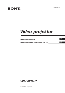Manuál Sony VPL-VW12HT Projektor