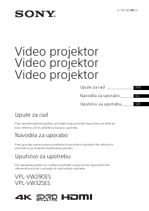 Priručnik Sony VPL-VW290ES Projektor