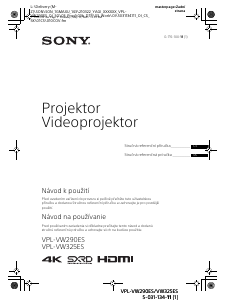 Návod Sony VPL-VW290ES Projektor