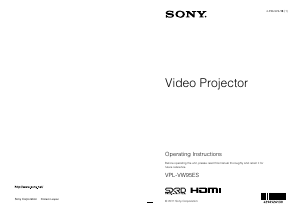 Handleiding Sony VPL-VW95ES Beamer