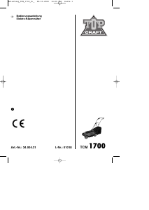 Bedienungsanleitung Topcraft TCM 1700 Rasenmäher