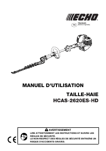 Mode d’emploi Echo HCAS-2620ES-HD Taille-haies