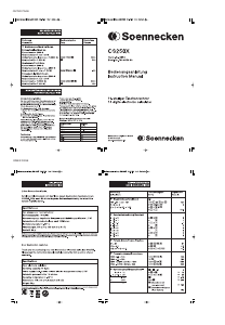 Manual Soennecken CS250X Calculator