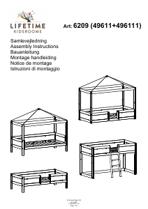 Manuale Lifetime 47611 Struttura letto