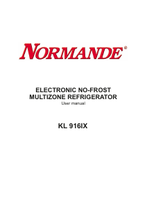 Handleiding Normande KL-916IX Koel-vries combinatie