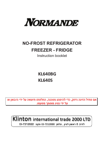 Handleiding Normande KL-640BG Koel-vries combinatie