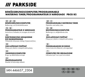 Mode d’emploi Parkside IAN 446637 Programmateur d’arrosage