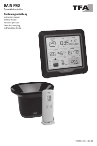 Bedienungsanleitung TFA Rain Pro Wetterstation