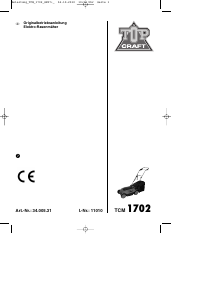 Bedienungsanleitung Topcraft TCM 1702 Rasenmäher