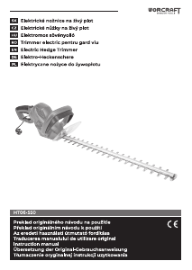 Manuál Worcraft HT06-550 Křovinořez