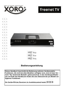 Bedienungsanleitung Xoro HRT 8724 Digital-receiver