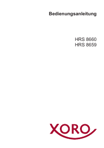 Bedienungsanleitung Xoro HRS 8659 Digital-receiver