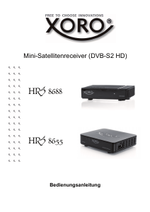 Bedienungsanleitung Xoro HRS 8655 Digital-receiver