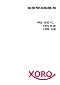 Bedienungsanleitung Xoro HRS 8690 Digital-receiver